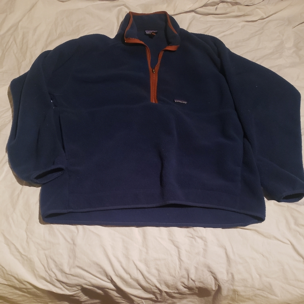 Patagonia Navy Blue Fleece Pullover